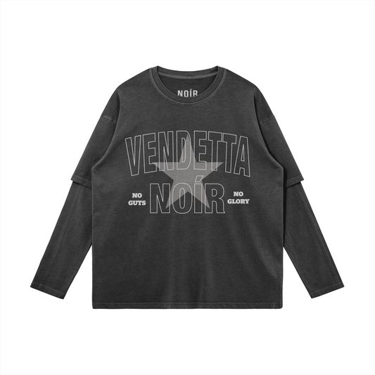 NOIR DOUBLE SLEEVE TEE